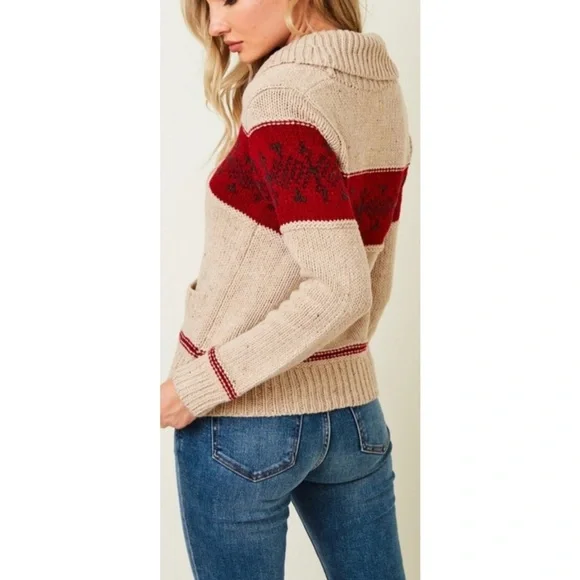 Nordic Sweater Cardigan Womans - Picture 5 of 6